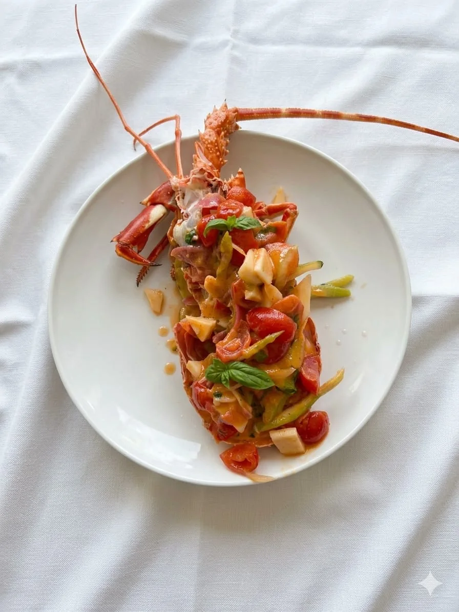 Piatto di aragosta del Marea Restaurant